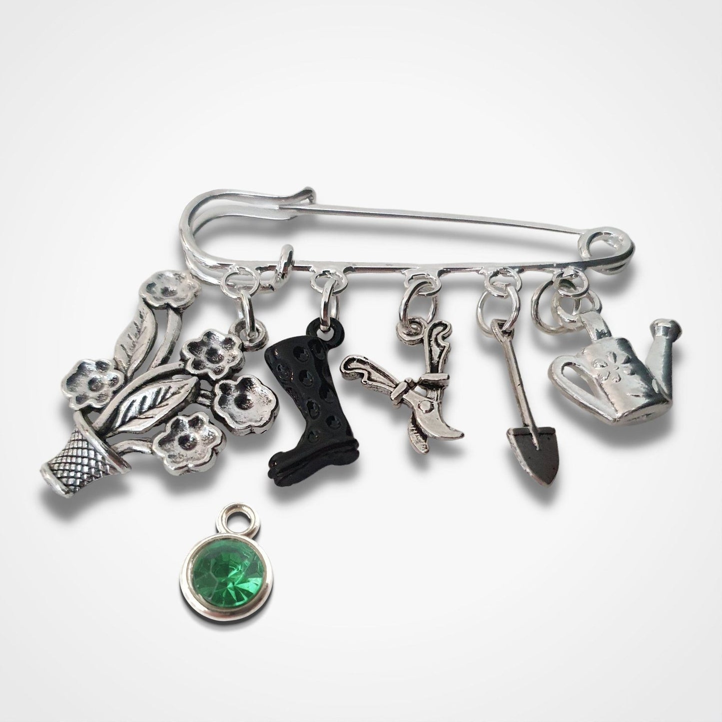 Gardeners Brooch Silver