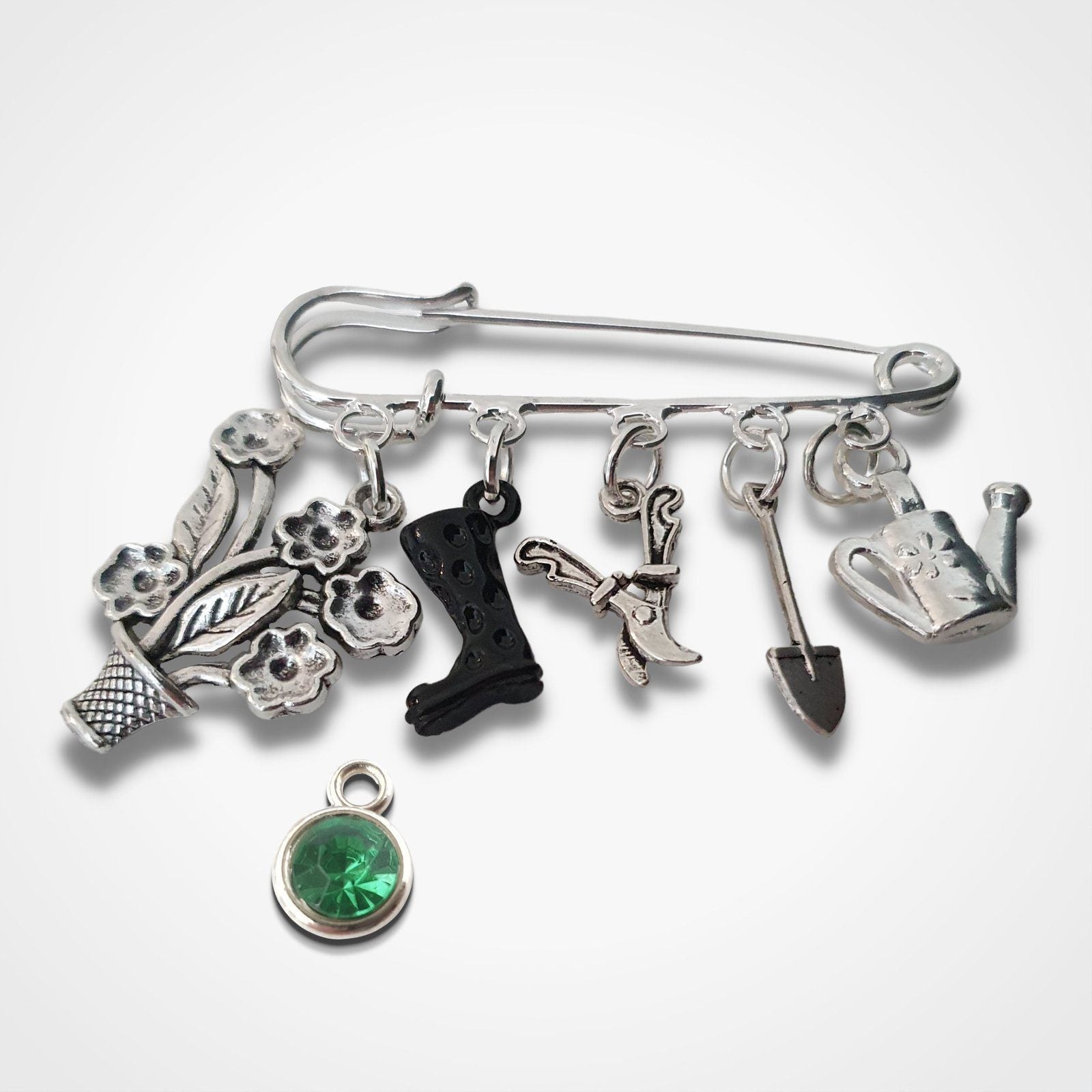 Gardeners Brooch Silver