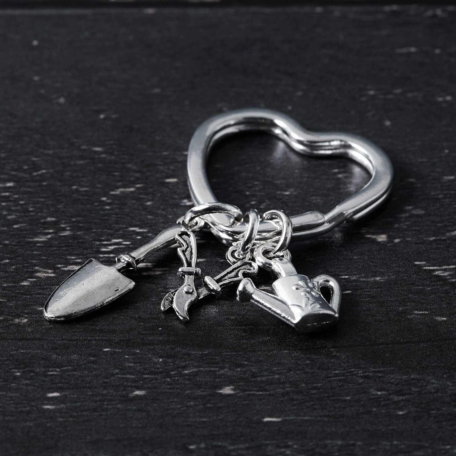 Gardeners Keyring Silver