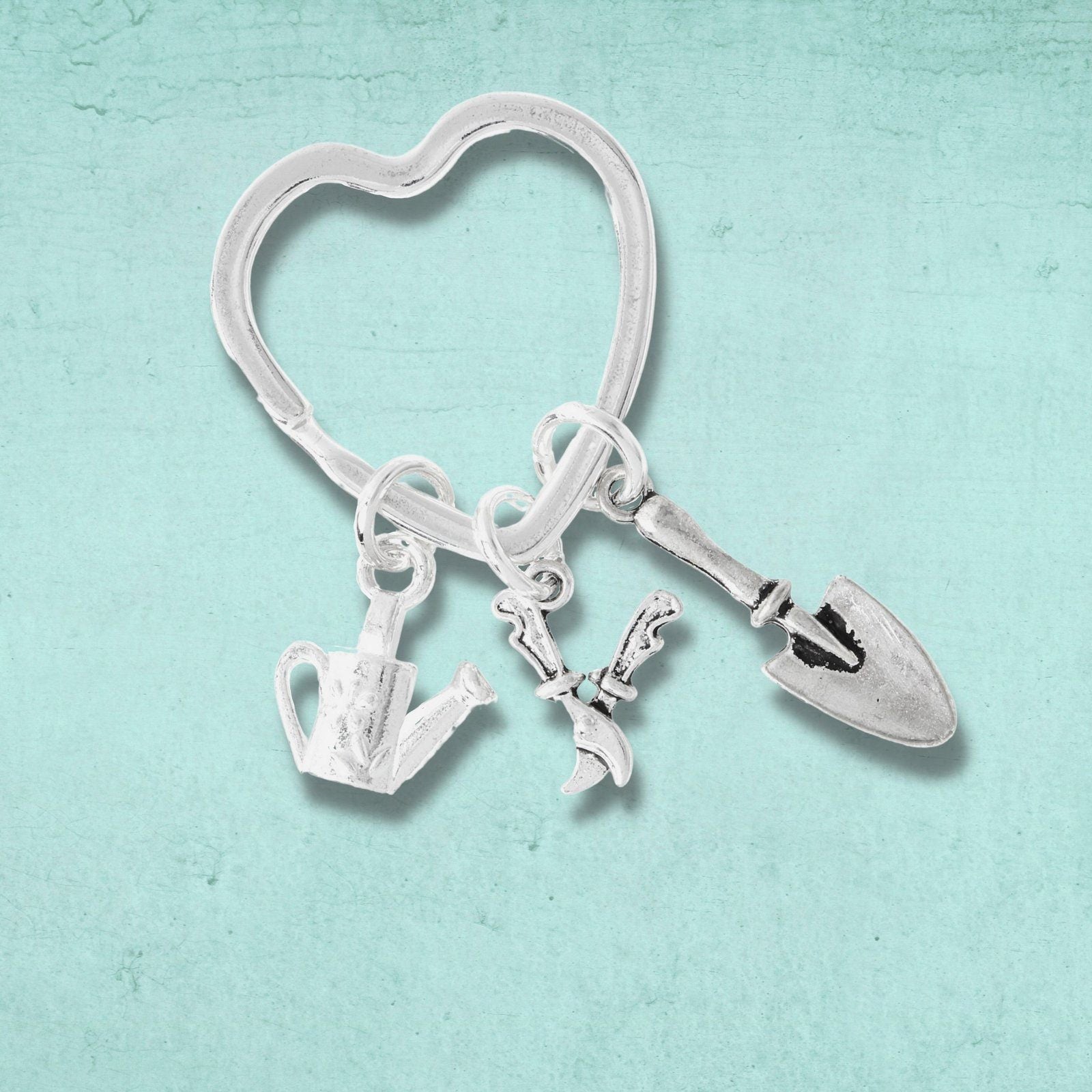 Gardeners Keyring Silver