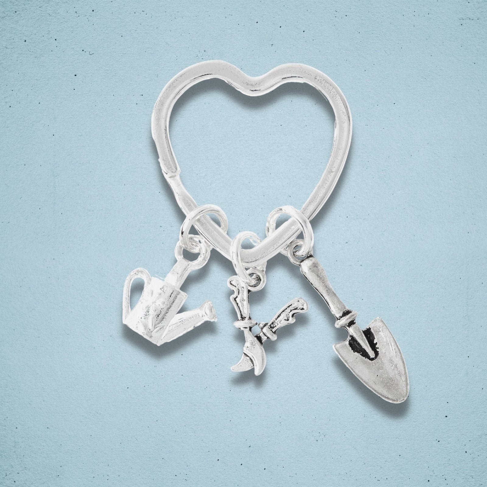 Gardeners Keyring Silver