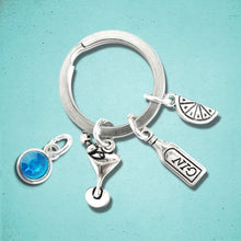 Load image into Gallery viewer, Gin Tonic Lovers Keyring Silver
