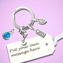 Load image into Gallery viewer, Gin Tonic Lovers Keyring Silver
