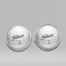 Load image into Gallery viewer, Golf Ball Cufflinks Silver
