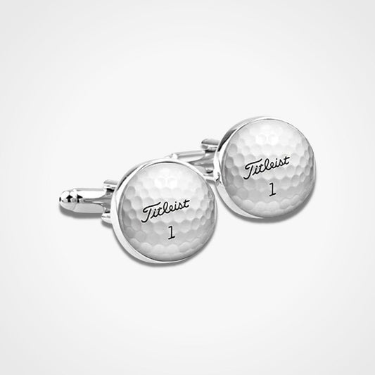 Golf Ball Cufflinks Silver