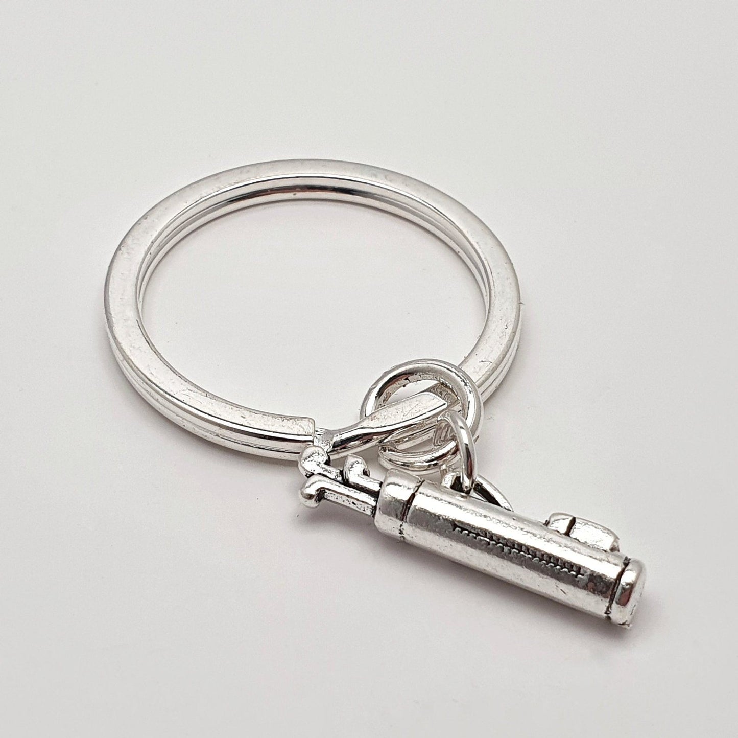Golf Caddy Keyring Silver