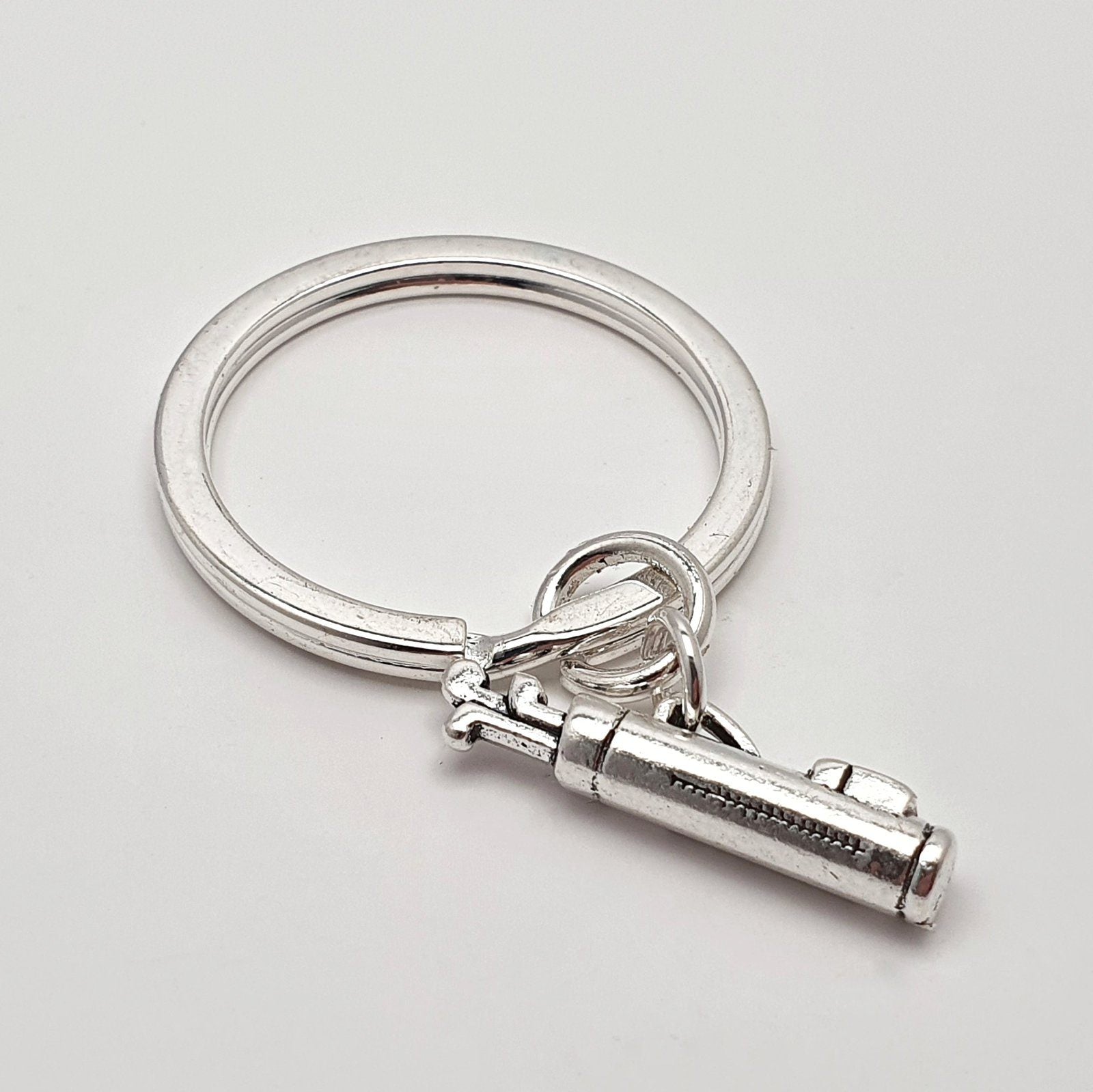 Golf Caddy Keyring Silver