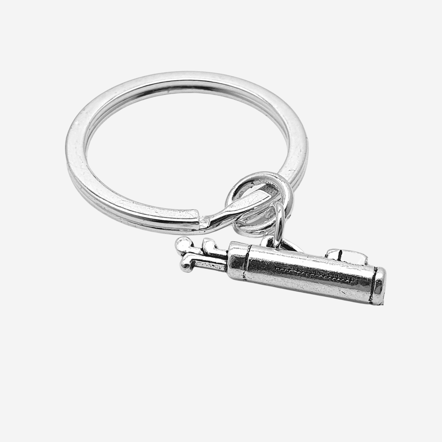 Golf Caddy Keyring Silver