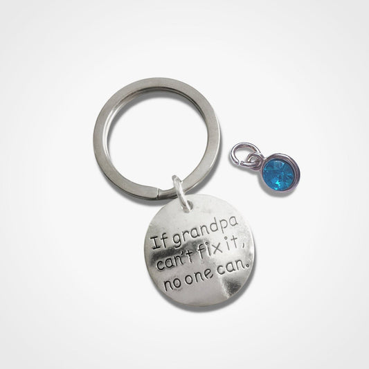 Grandpa Keyring Silver