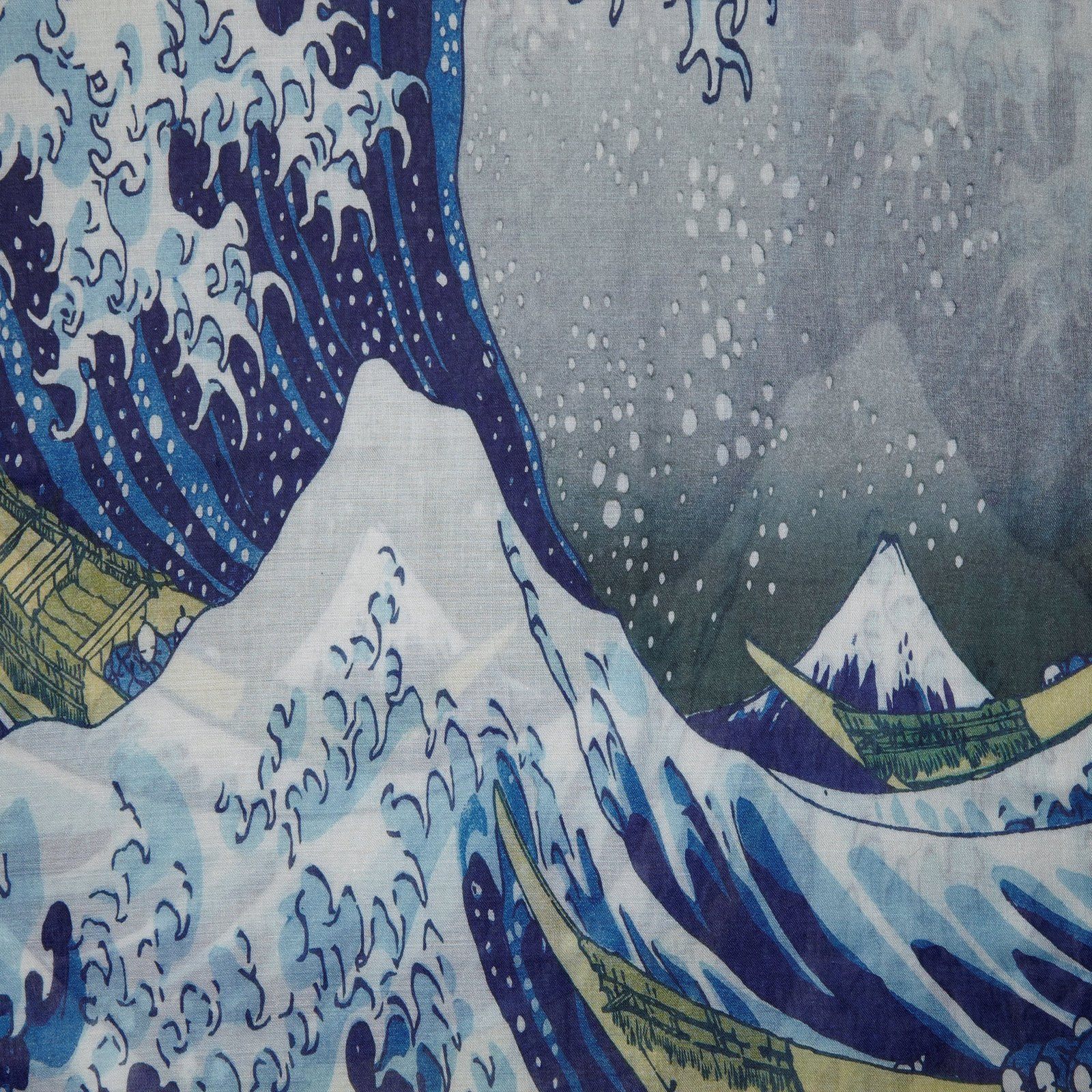 Great Wave Scarf Silk