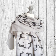 Load image into Gallery viewer, Greyhound Scarf Grey
