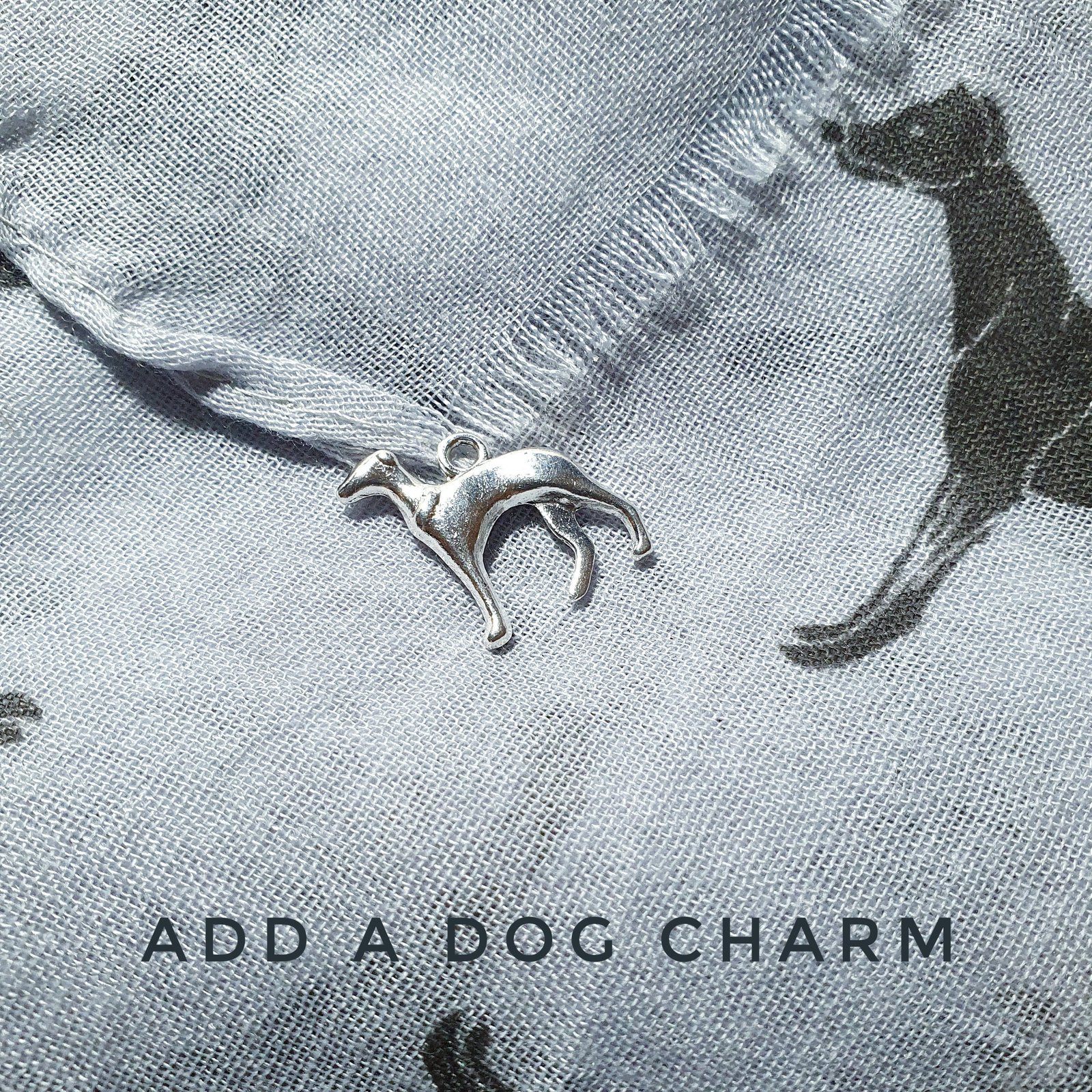 Greyhound Scarf White