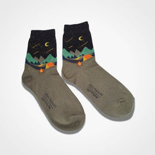 Load image into Gallery viewer, Happy Campers Socks Green
