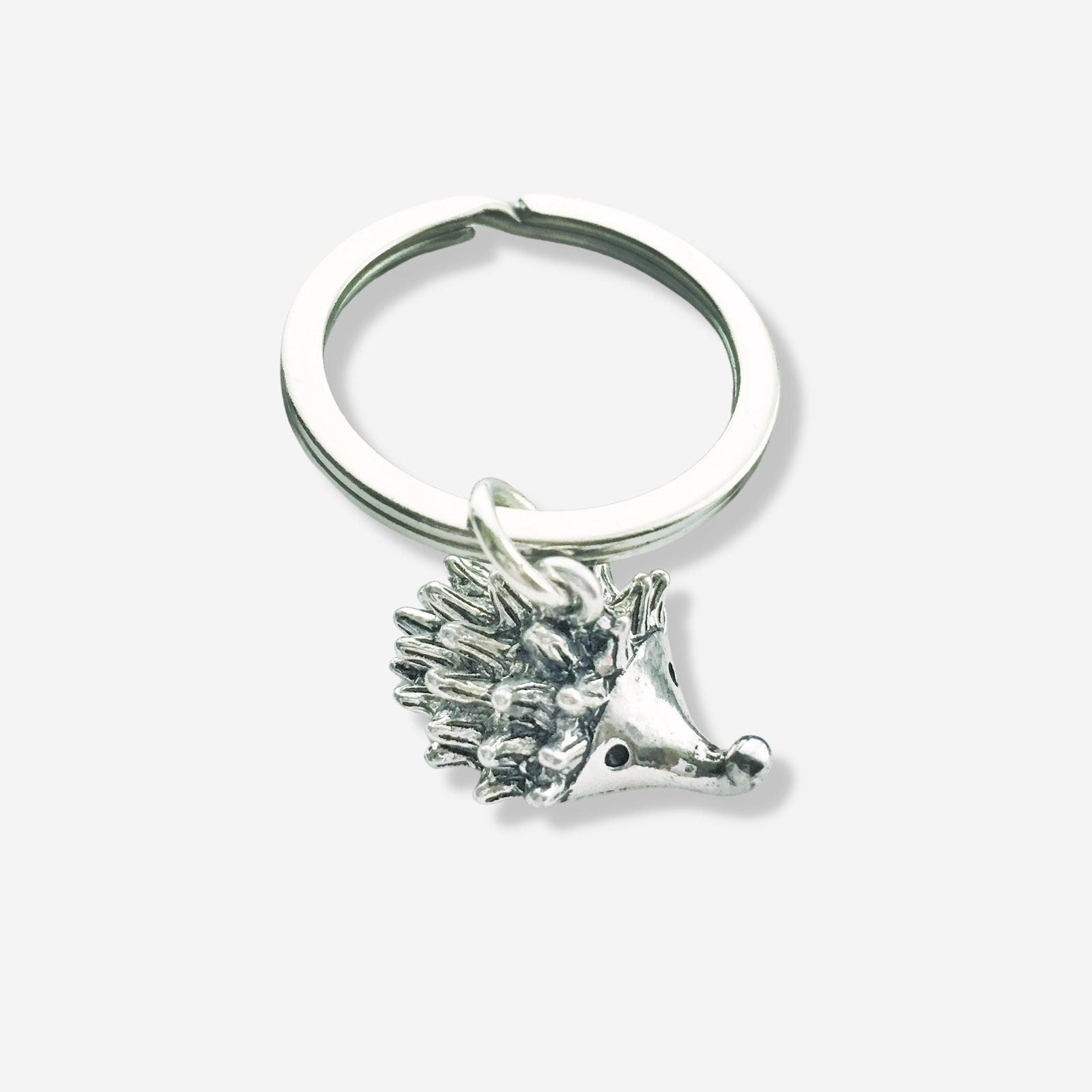Hedgehog Keyring Silver