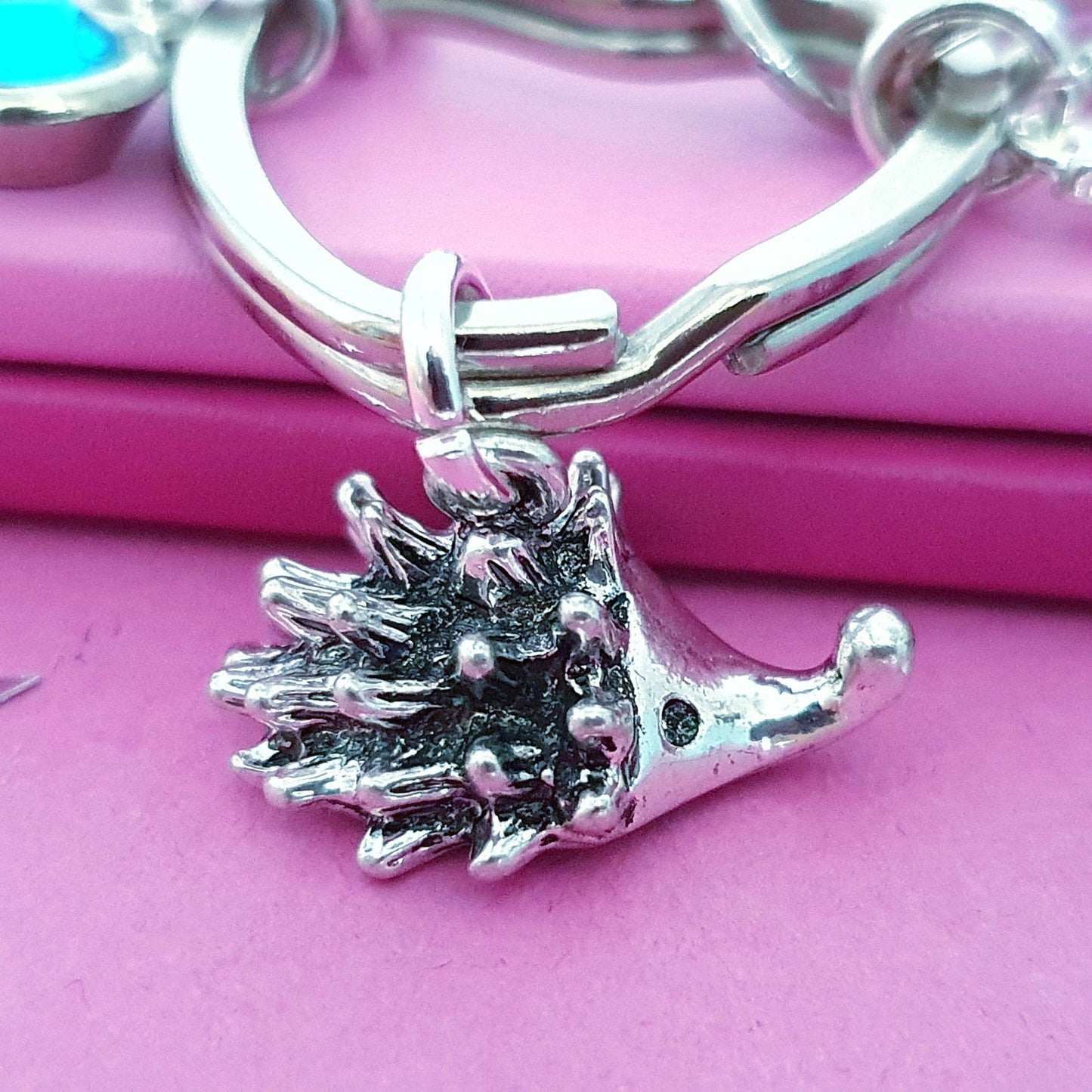 Hedgehog Keyring Silver