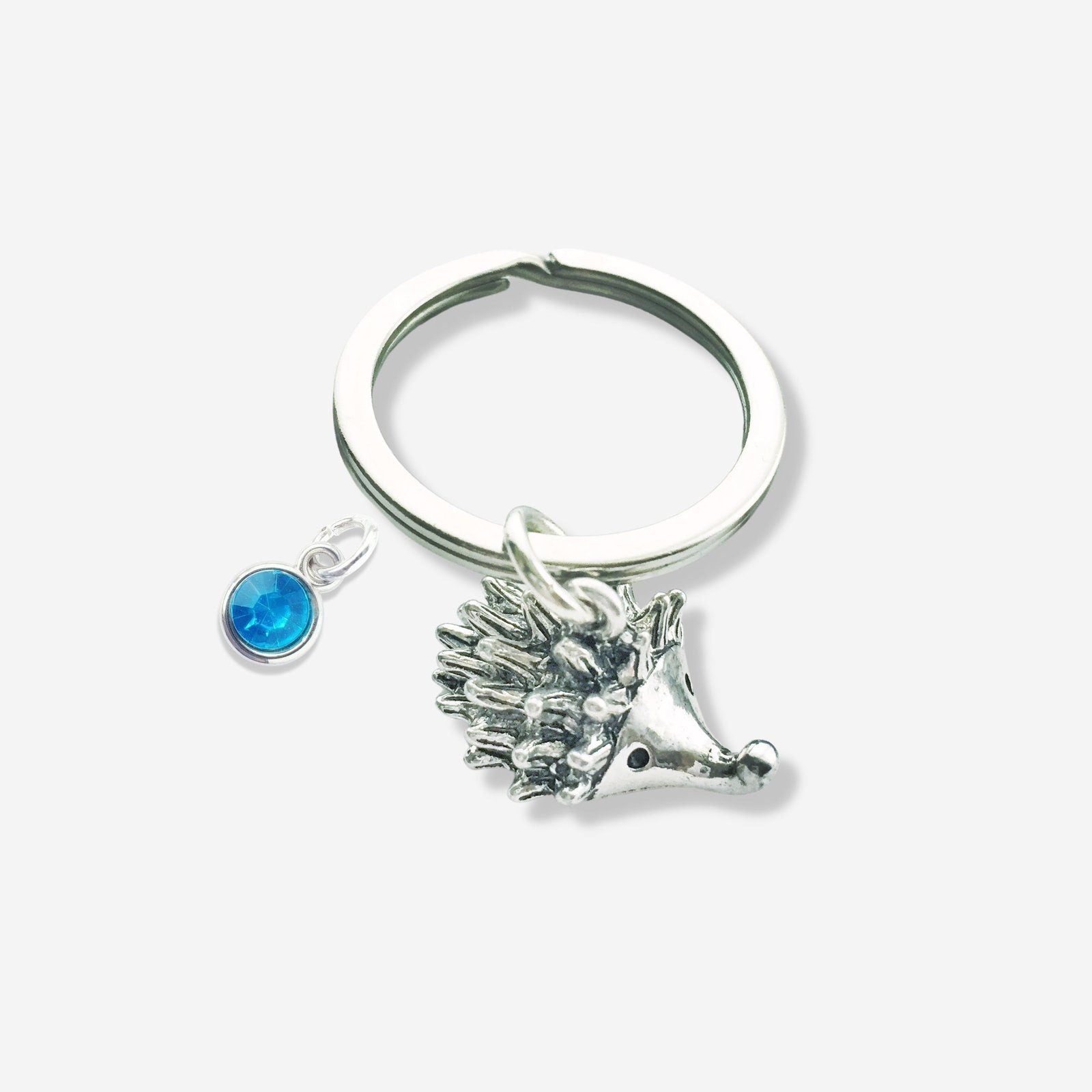Hedgehog Keyring Silver
