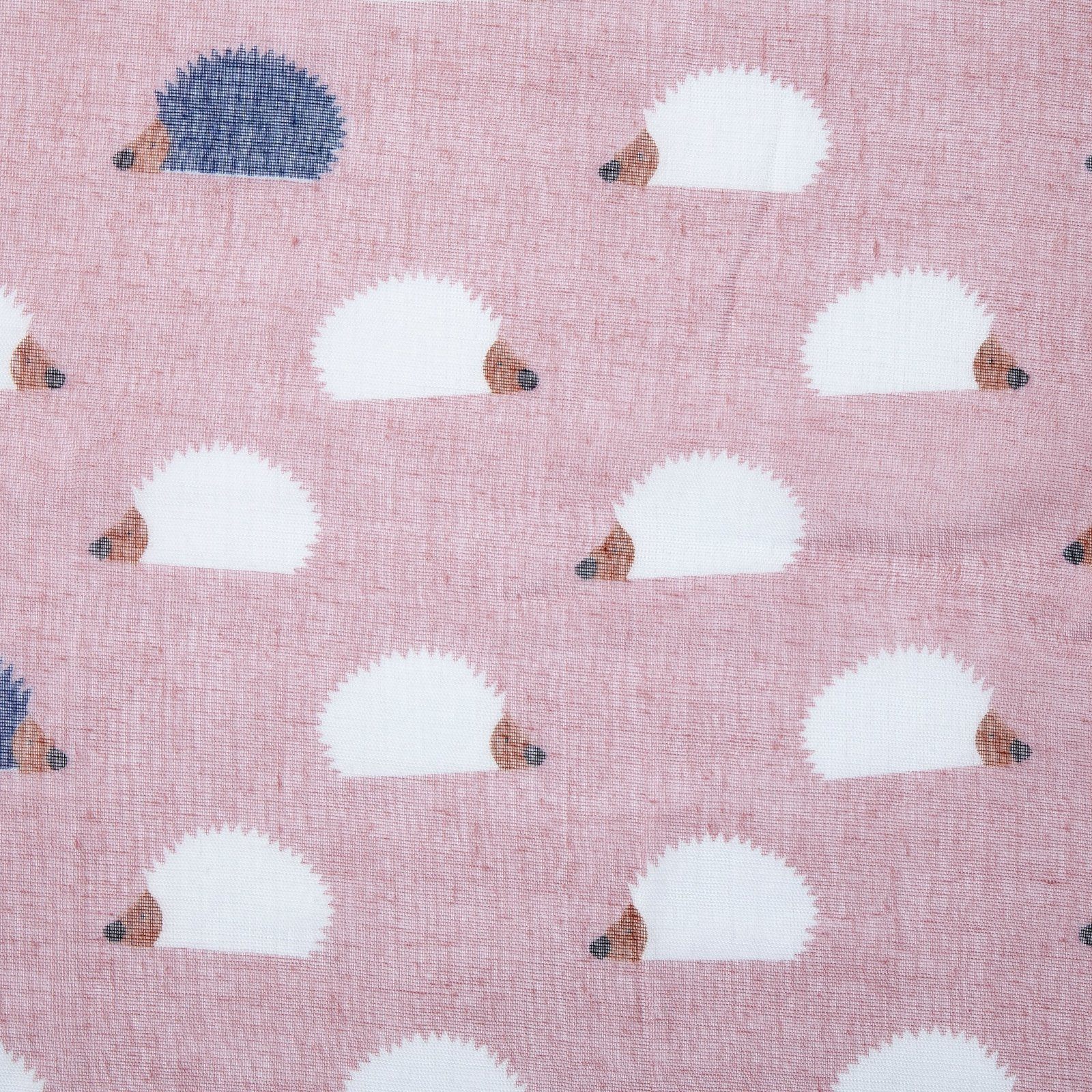 Hedgehog Print Scarf Pink