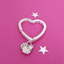 Load image into Gallery viewer, Hen Keyring Silver
