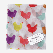 Load image into Gallery viewer, Hens Print Scarf
