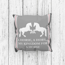 Load image into Gallery viewer, Horse Cushion Cover Grey
