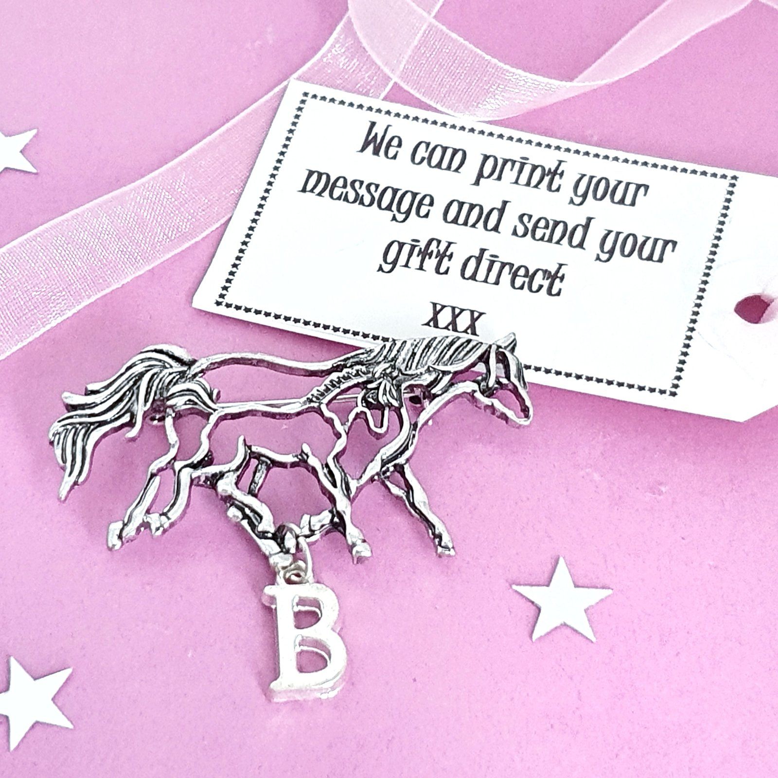 Horse Foal Brooch Silver