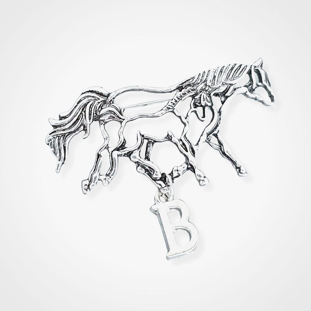 Horse Foal Brooch Silver