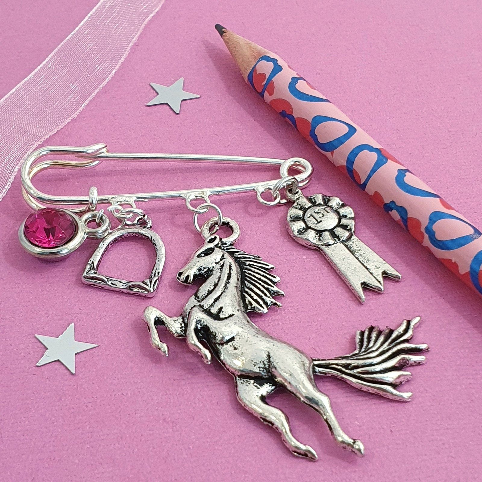 Horse Lover Brooch Silver