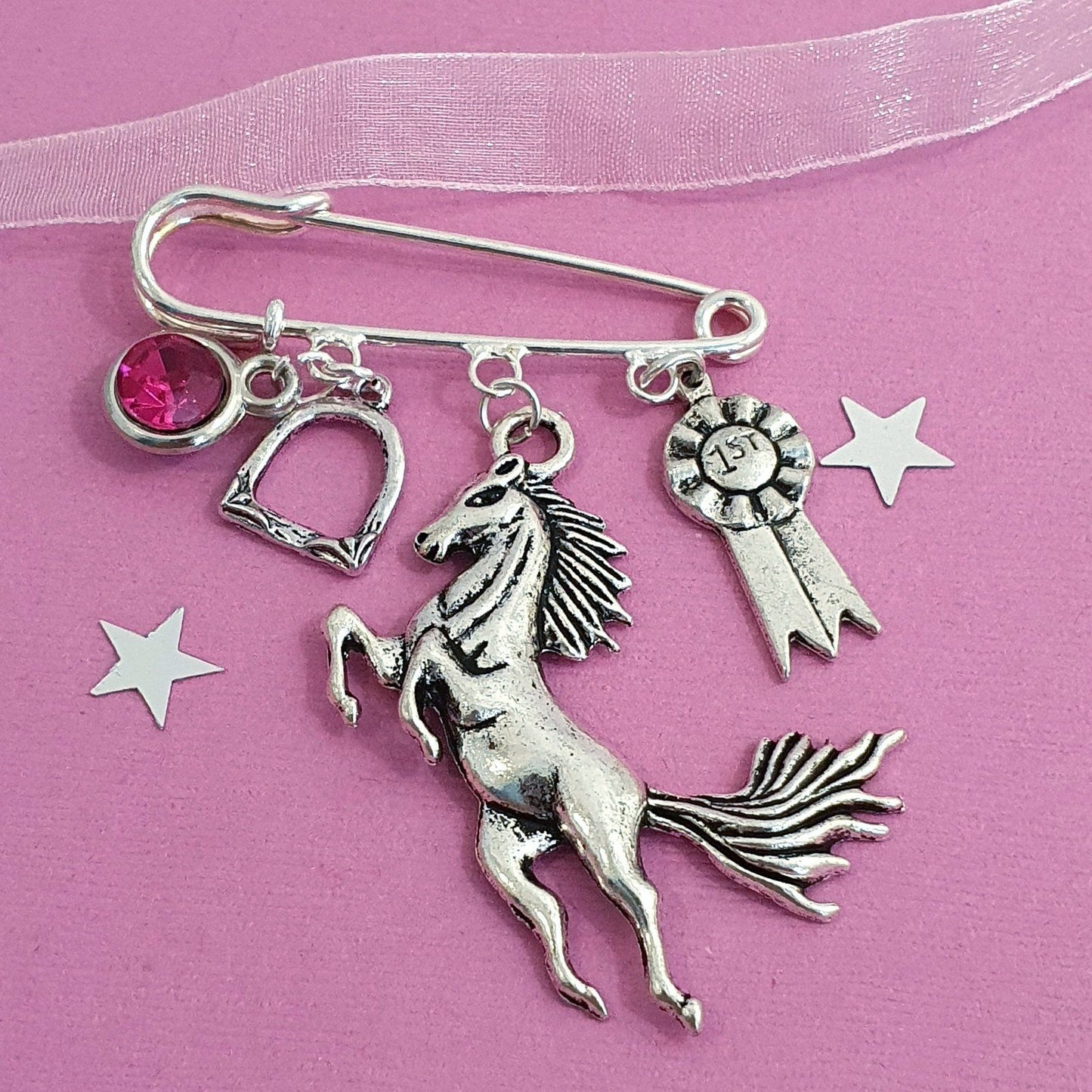 Horse Lover Brooch Silver