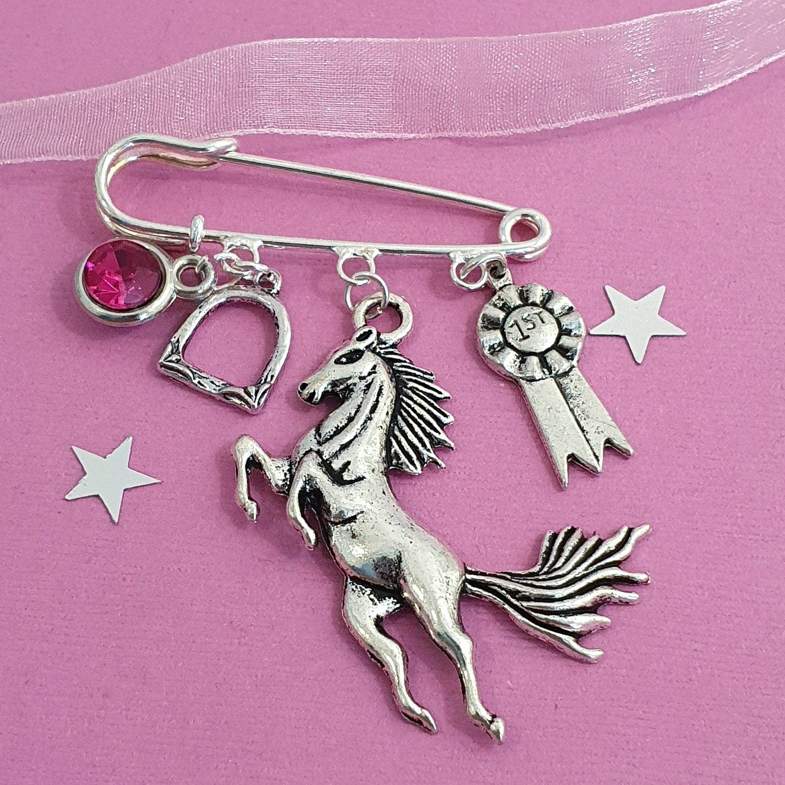 Horse Lover Brooch Silver