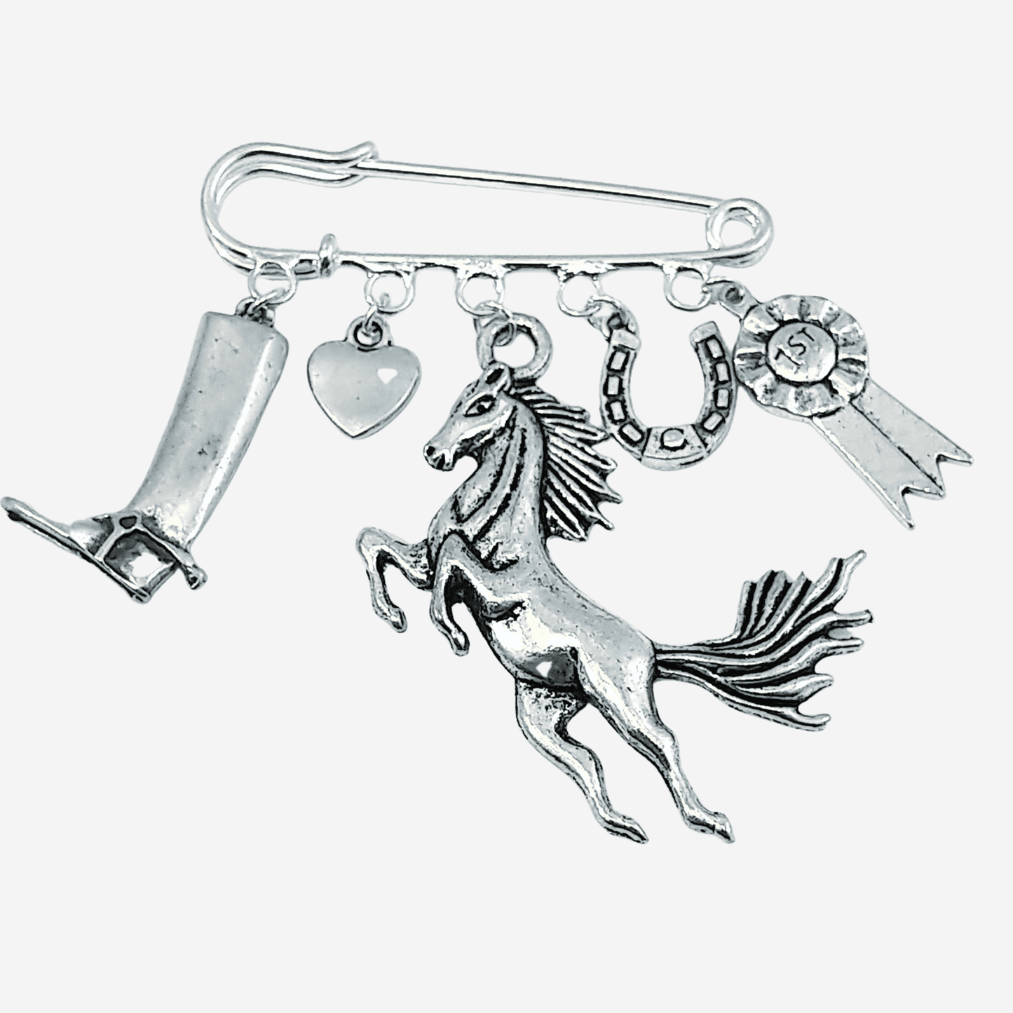 Horse Lover Brooch Silver