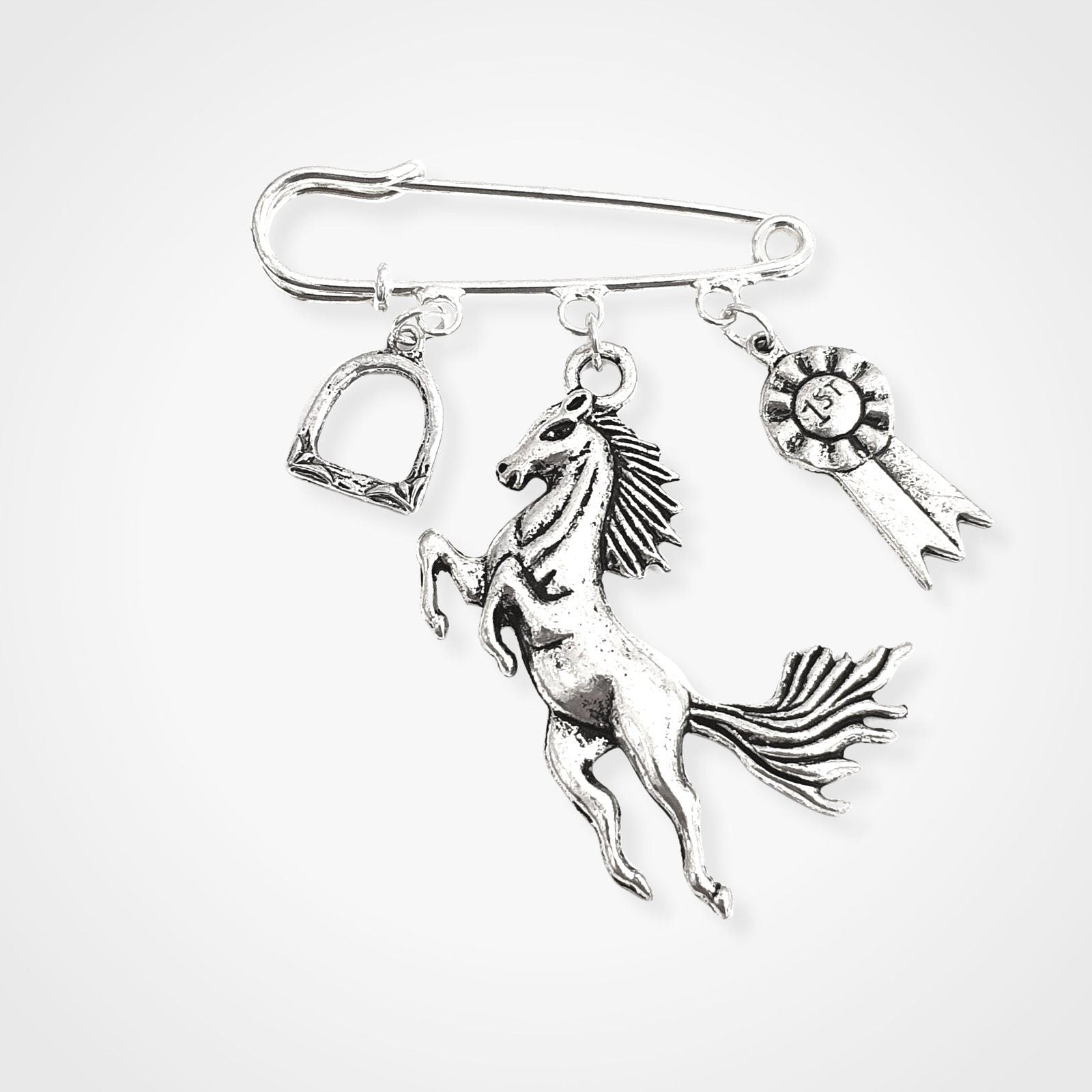 Horse Lover Brooch Silver