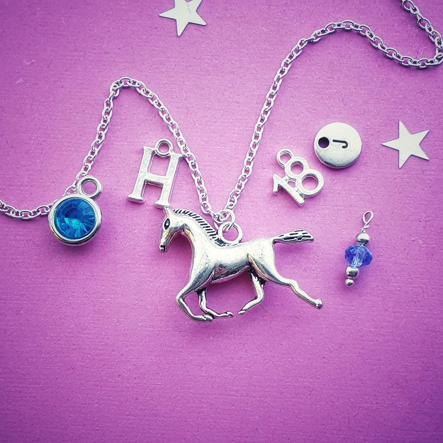 Horse Lover Necklace Silver