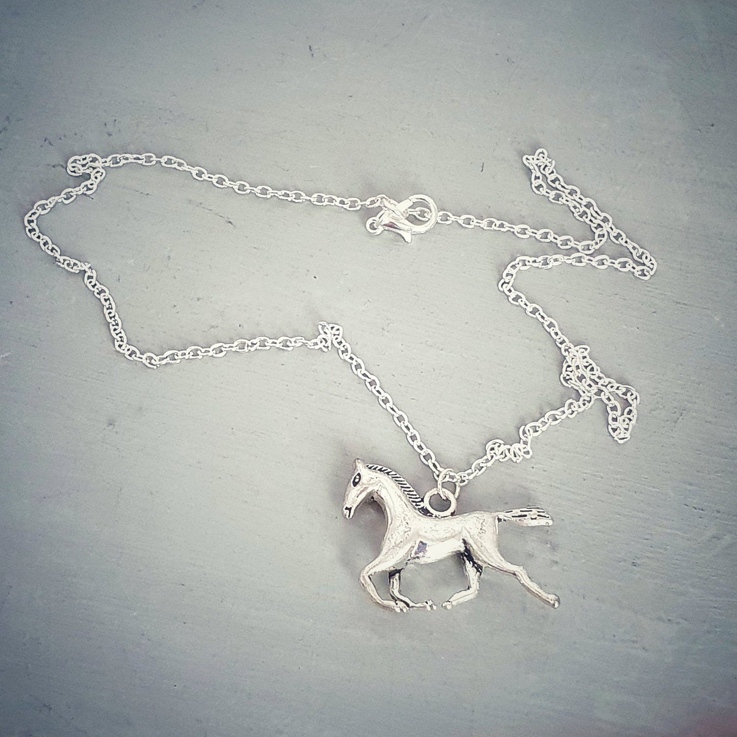 Horse Lover Necklace Silver