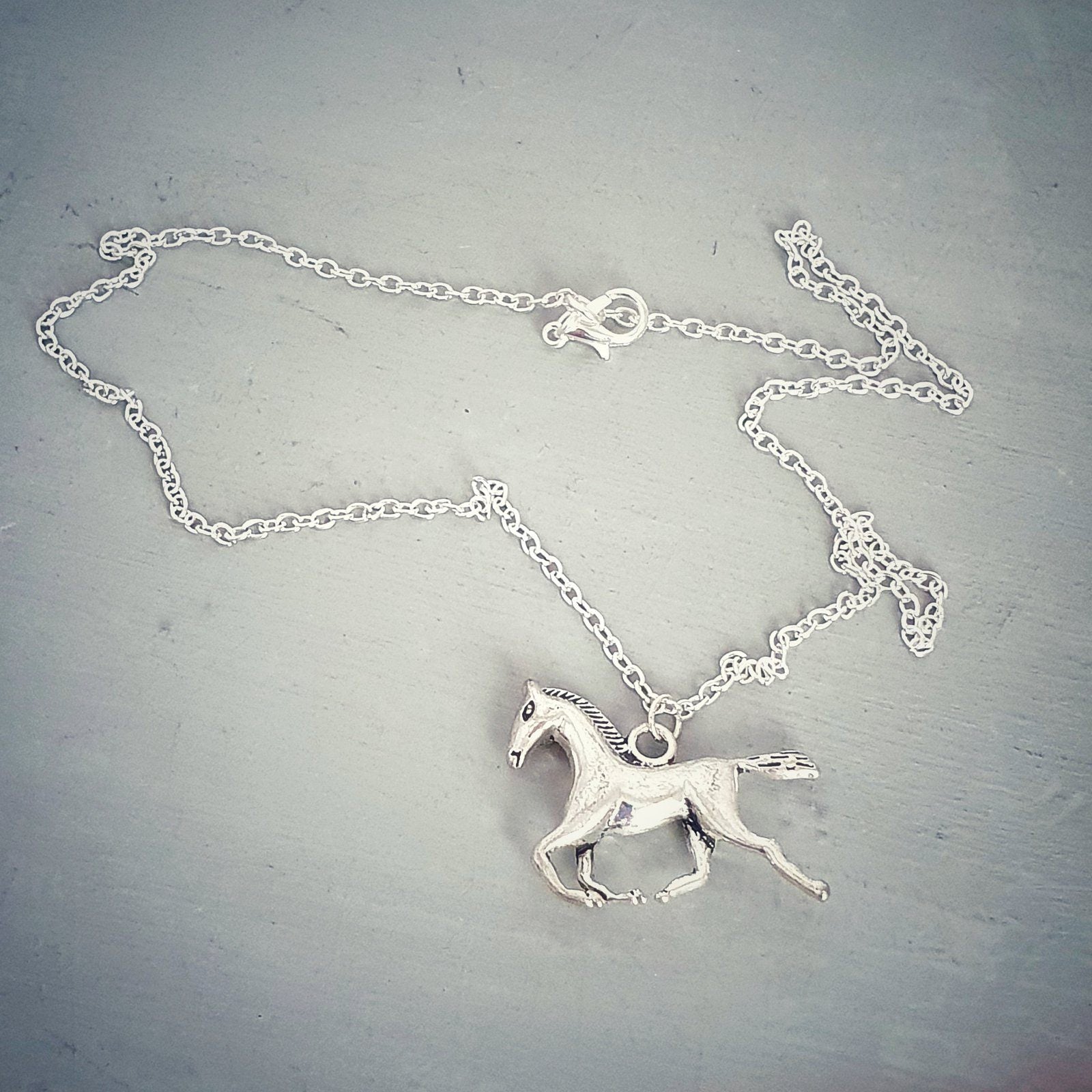 Horse Lover Necklace Silver
