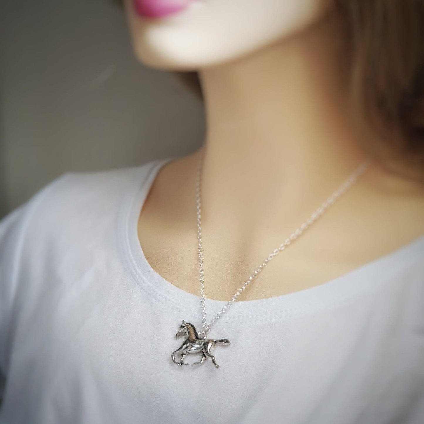 Horse Lover Necklace Silver