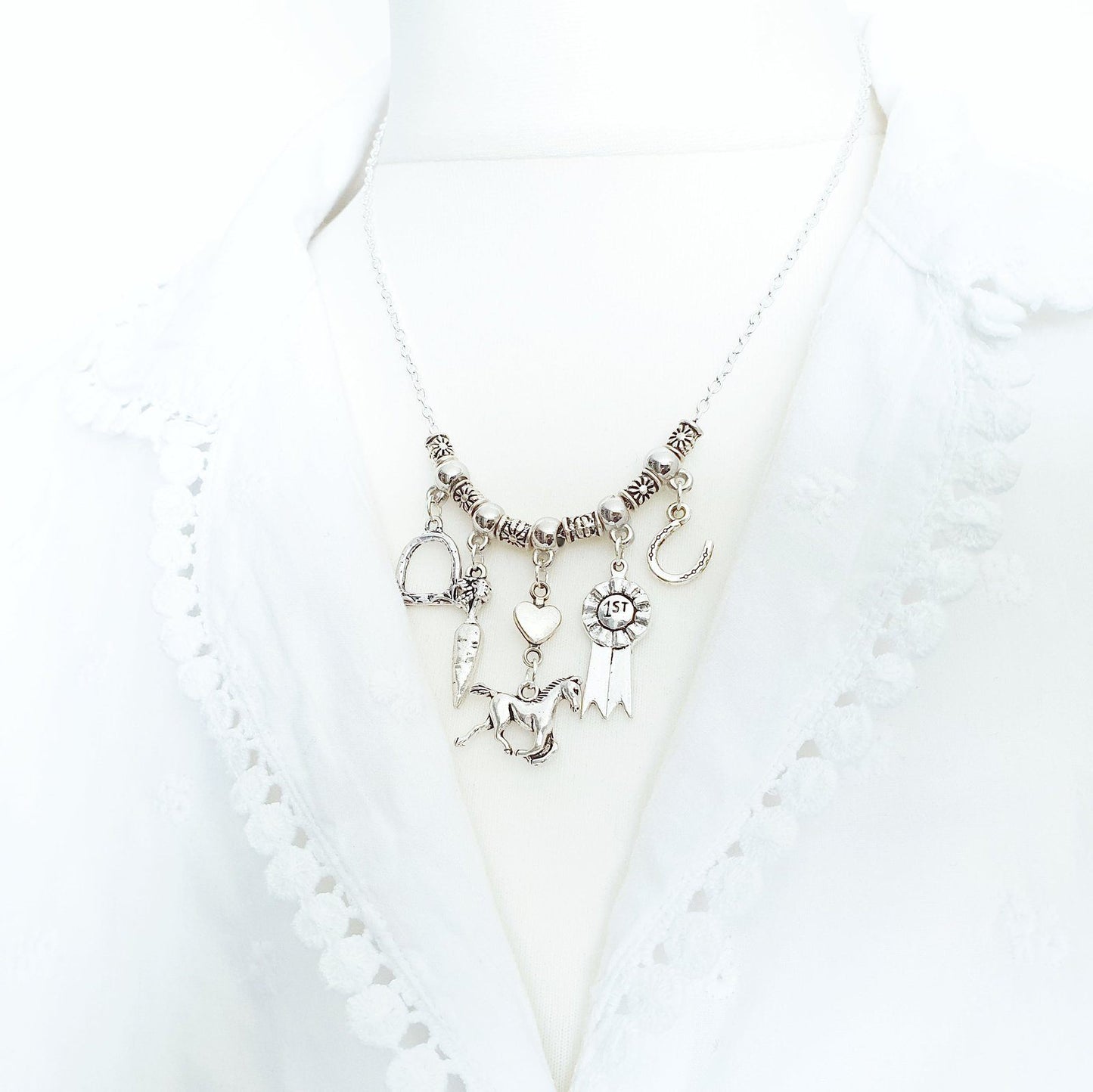 Horse Lovers Necklace Silver