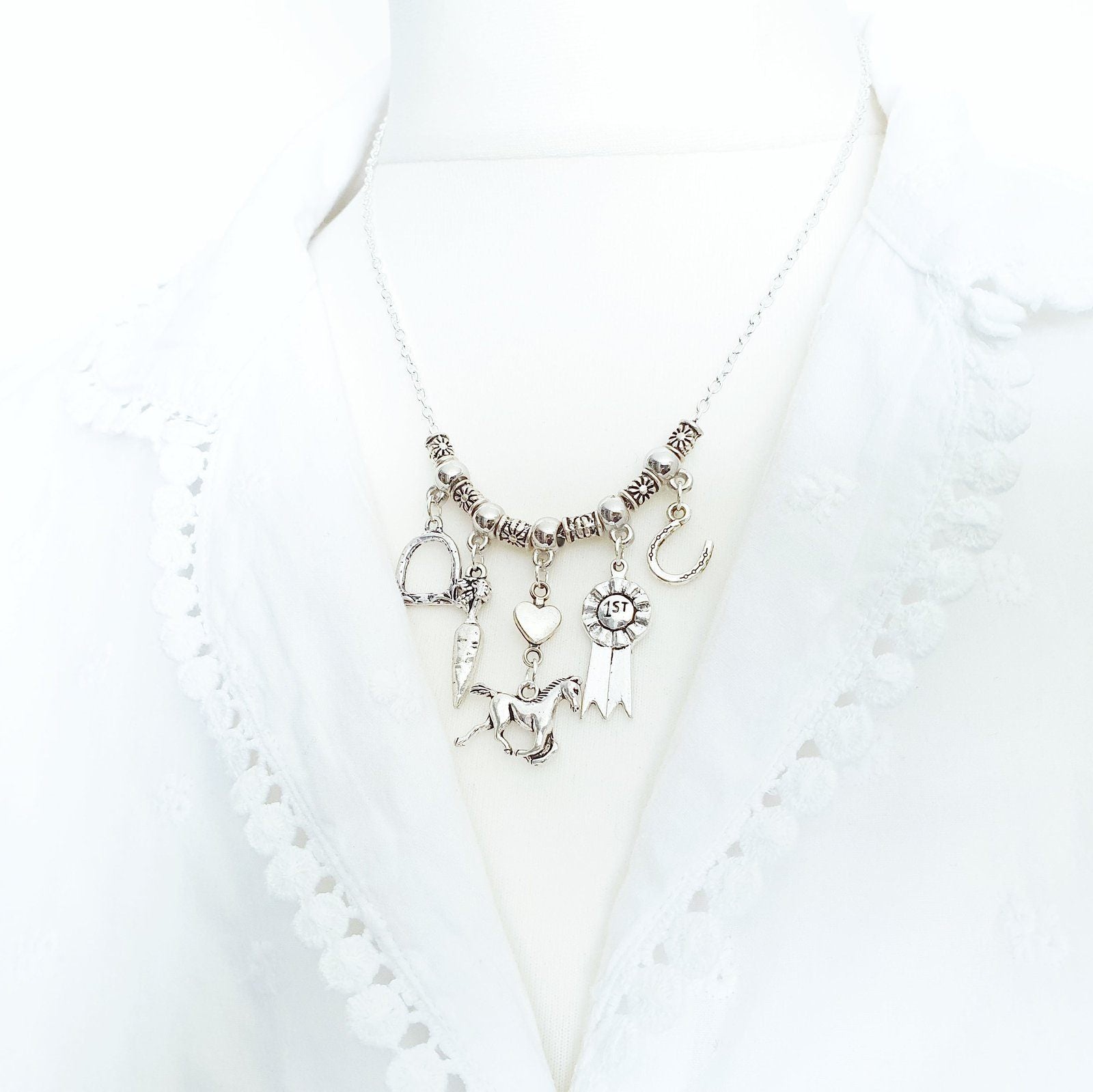 Horse Lovers Necklace Silver