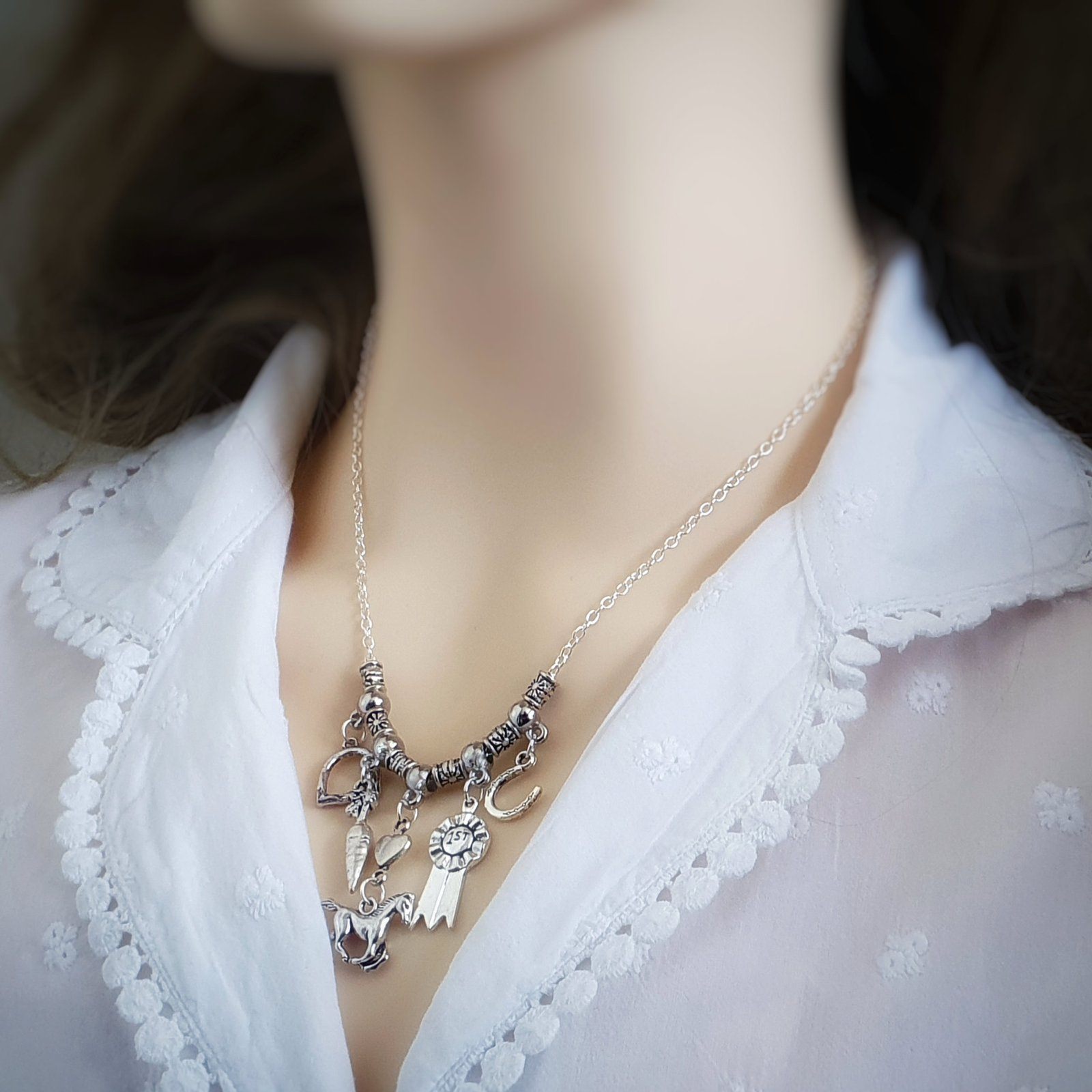 Horse Lovers Necklace Silver