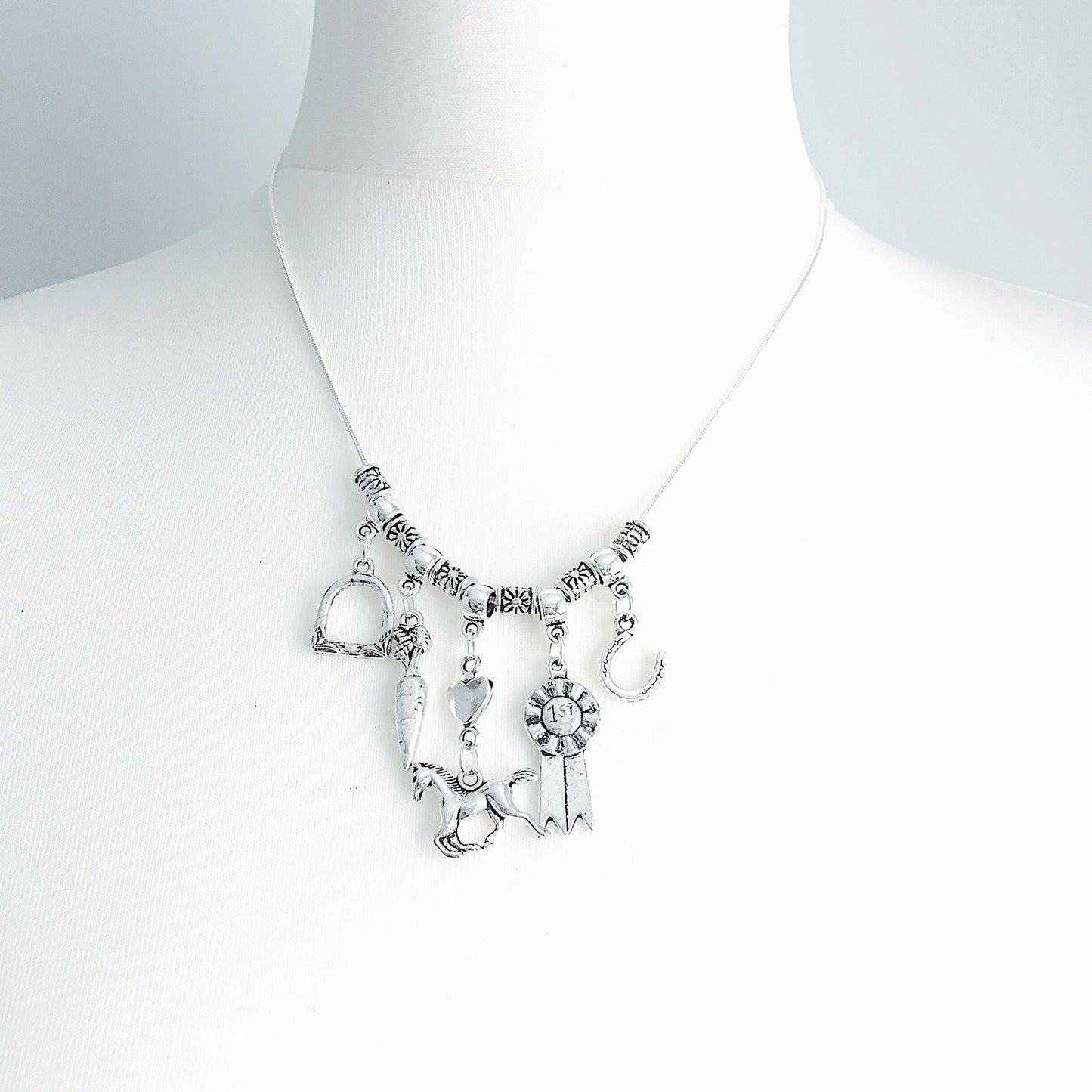 Horse Lovers Necklace Silver