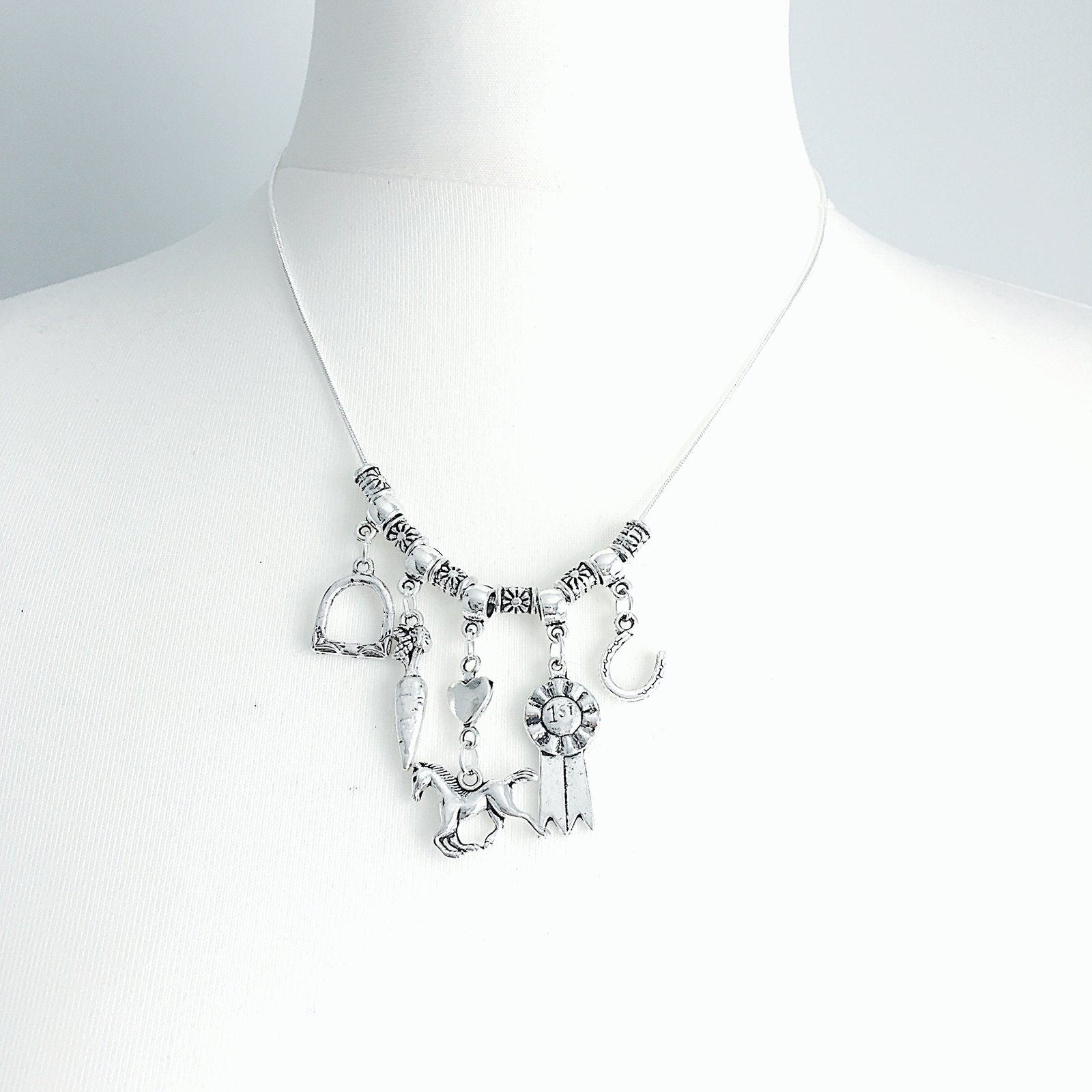 Horse Lovers Necklace Silver