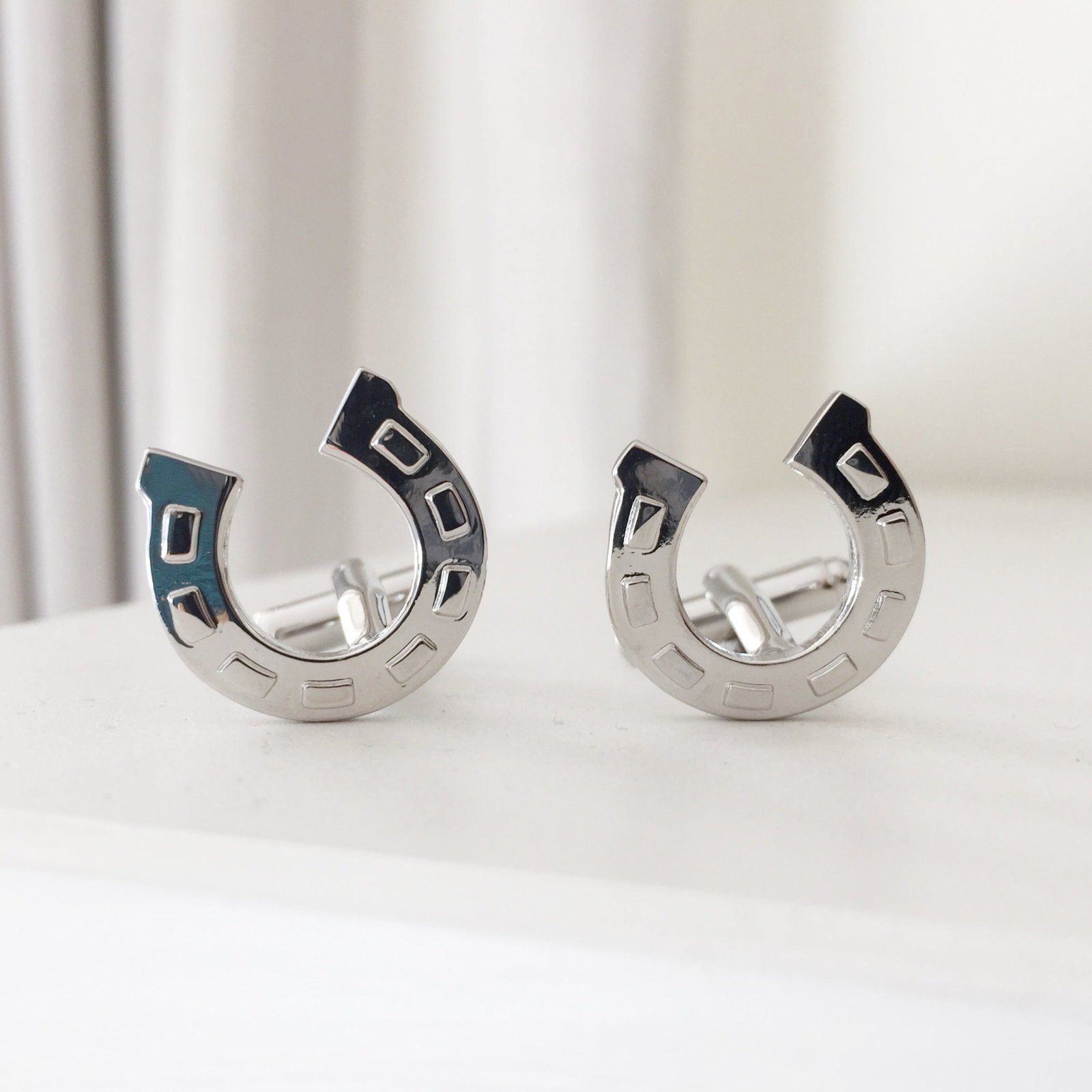 Horseshoe Cufflinks Silver