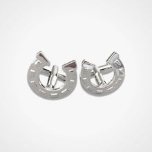 Load image into Gallery viewer, Horseshoe Cufflinks Silver
