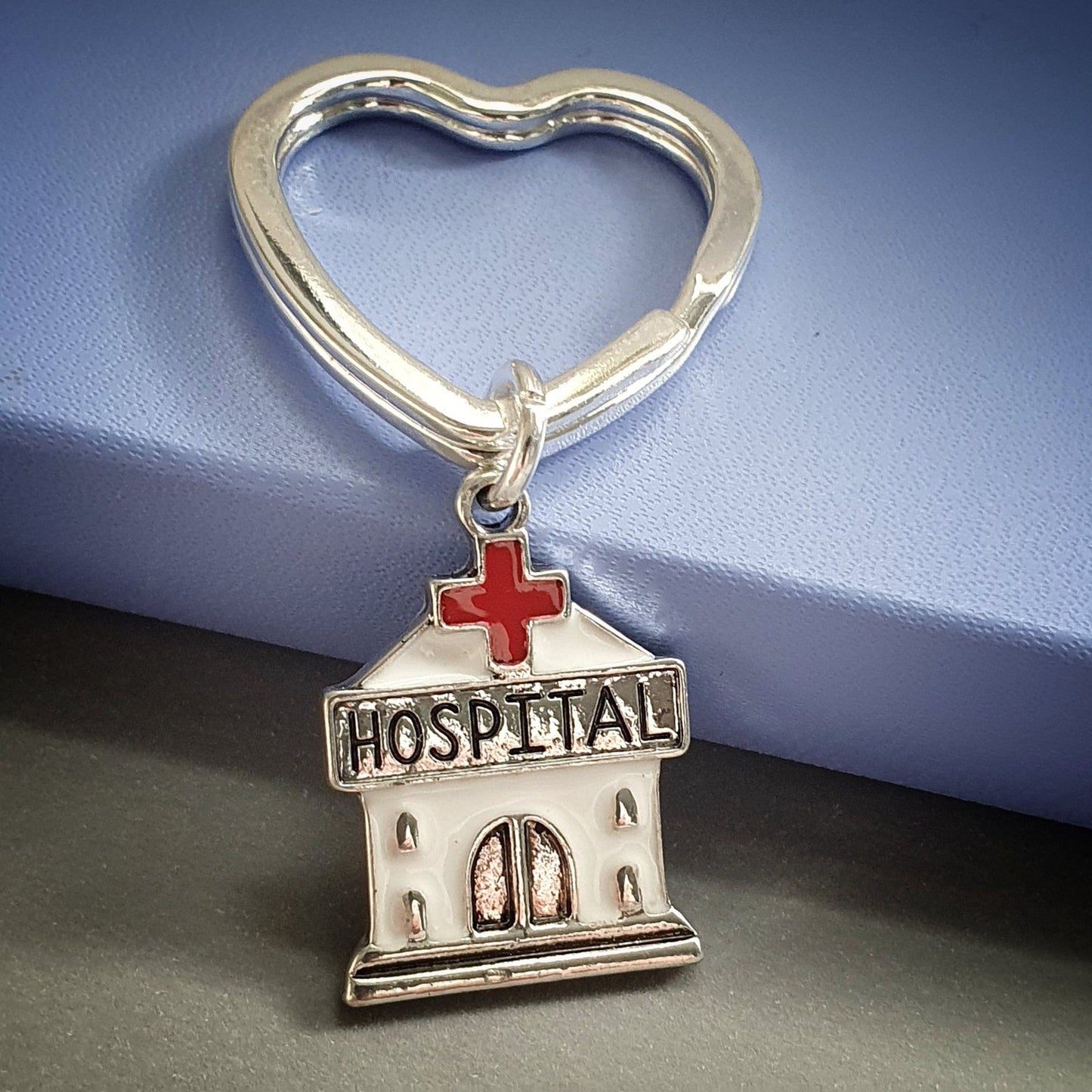 Hospital Keyring Silver