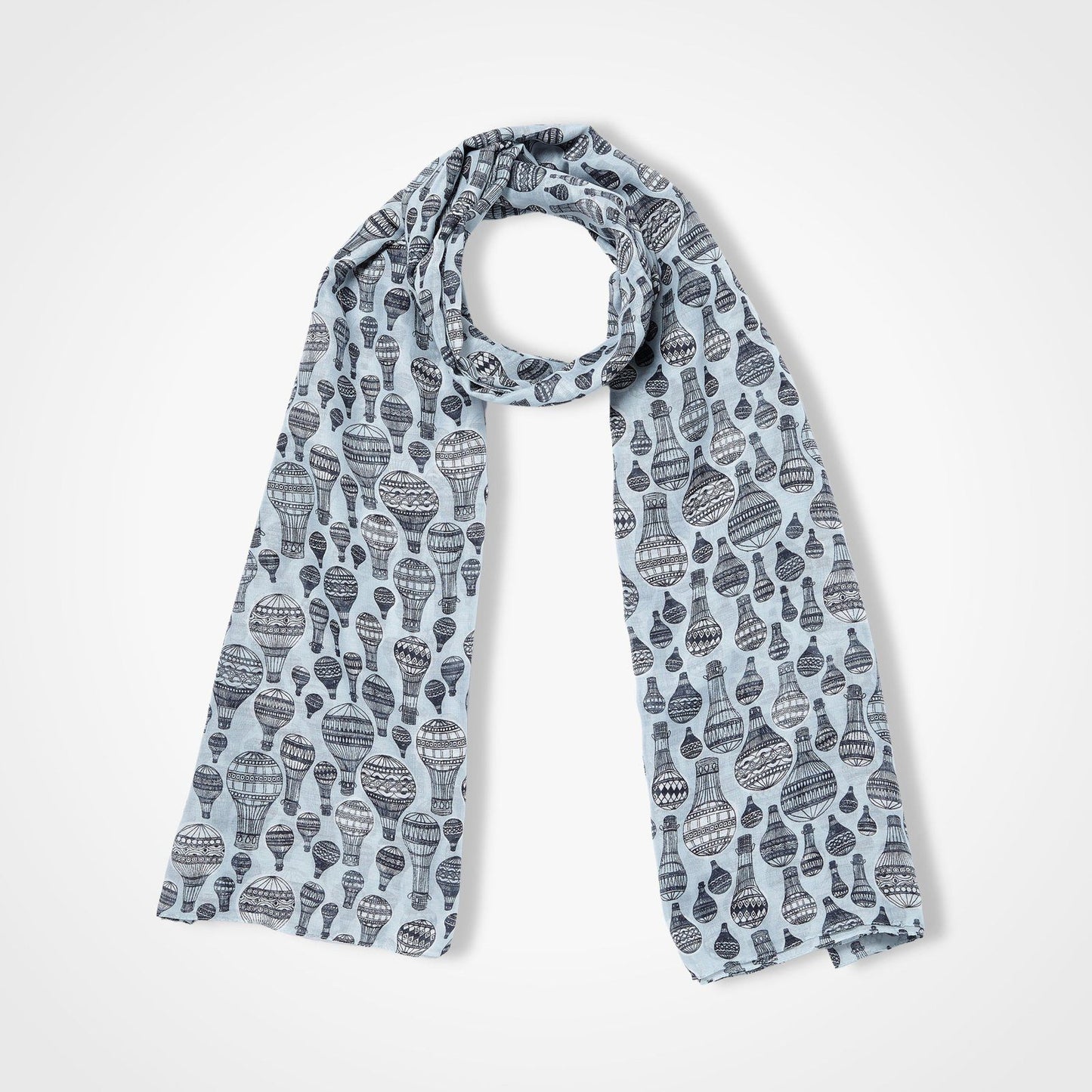 Hot Air Balloon Scarf Light Green