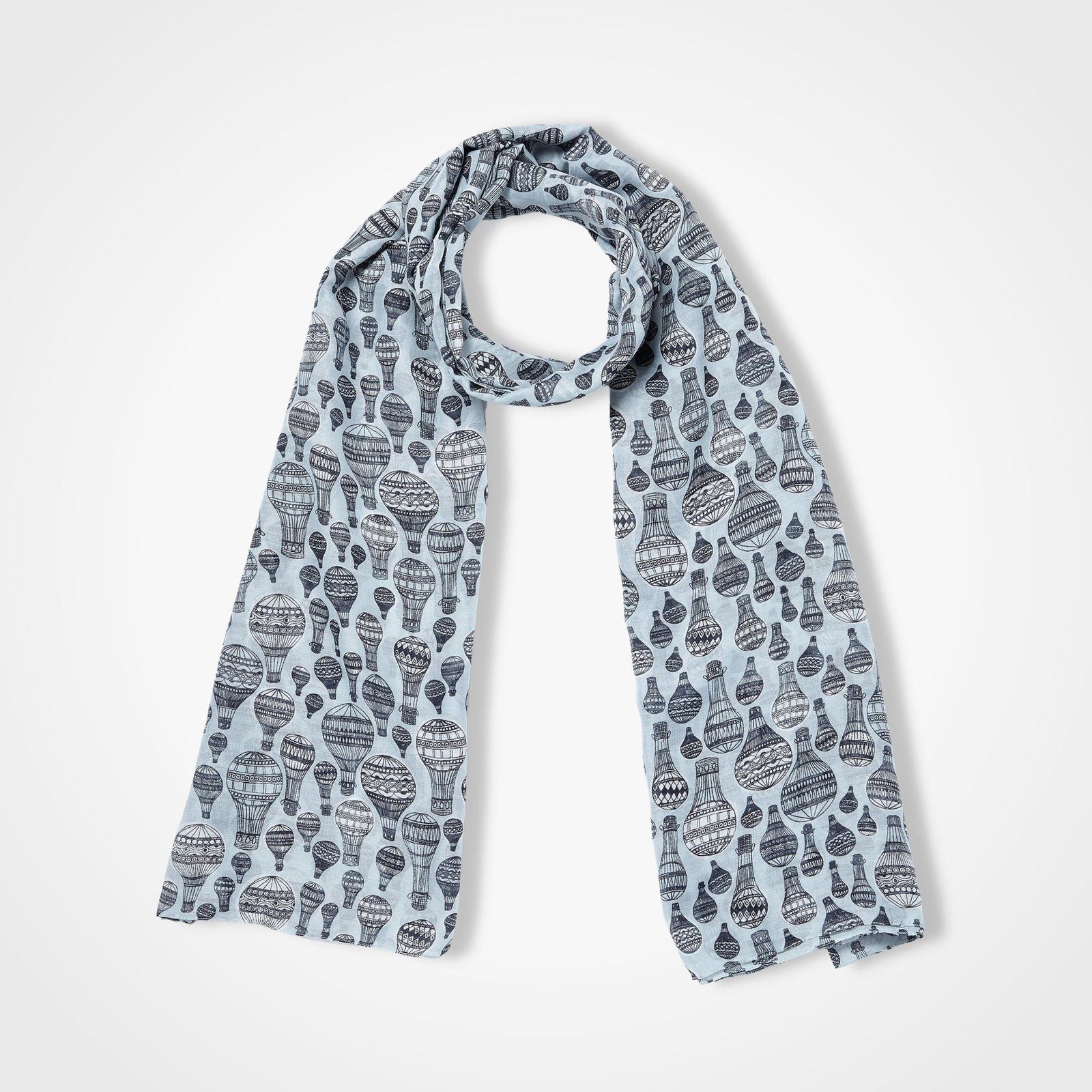 Hot Air Balloon Scarf Light Green