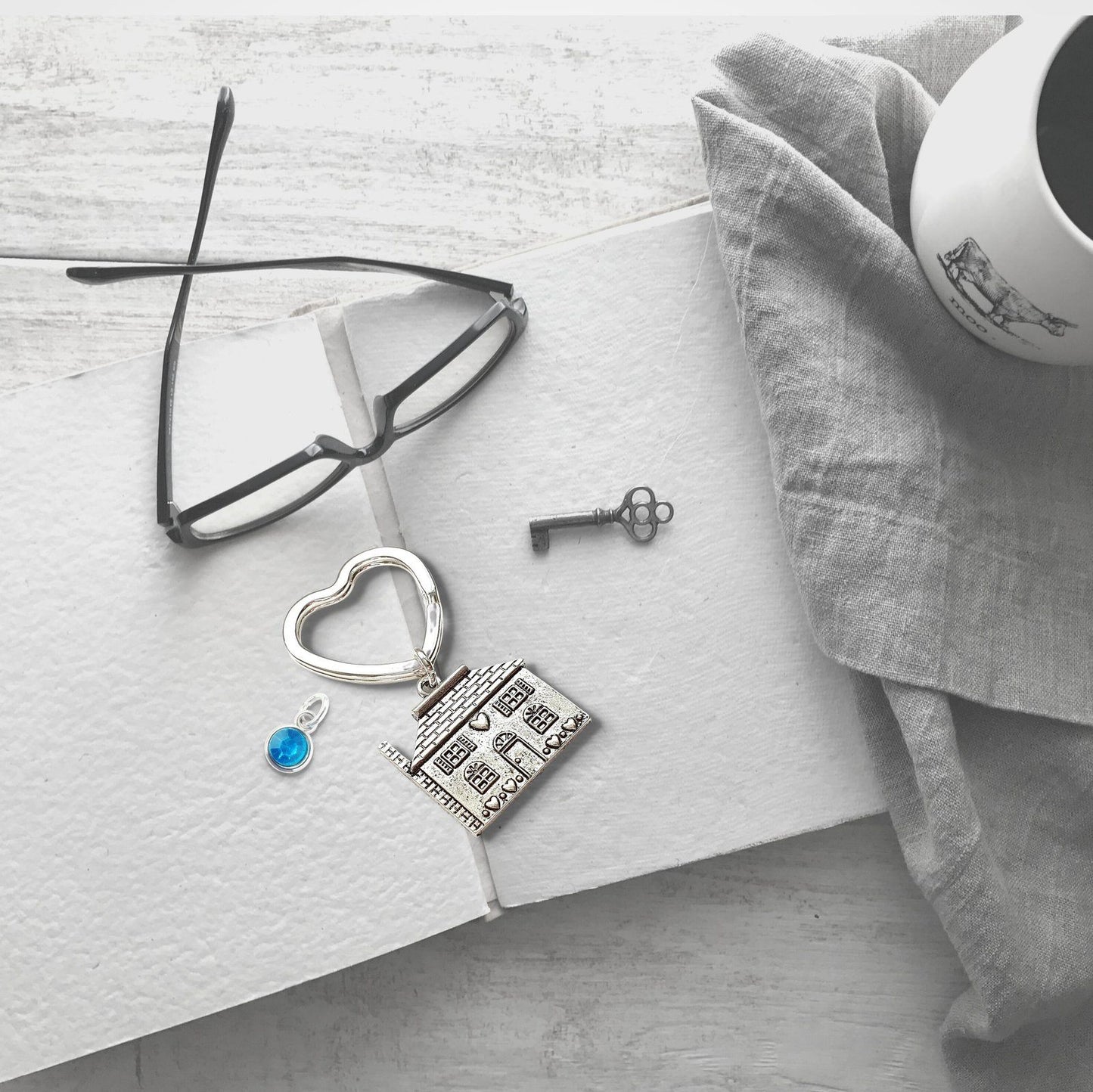 House Keyring Silver