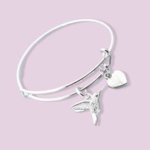 Load image into Gallery viewer, Hummingbird Bangle Silver
