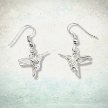 Load image into Gallery viewer, Hummingbird Earrings Silver
