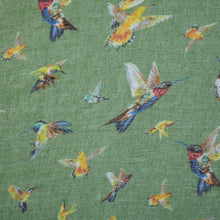 Load image into Gallery viewer, Hummingbird Scarf Green
