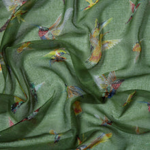 Load image into Gallery viewer, Hummingbird Scarf Green

